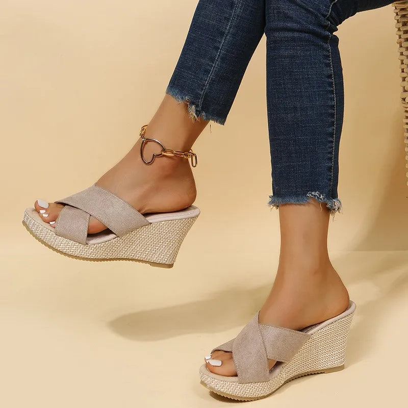 Magnolia Collection | Women's Sandals with Elegant Wedge Design | Comfortable All-Day Footwear for Sophisticated Style