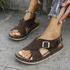 Marguerite | Women's Sandals with Cushioned Footbed & Criss-Cross Straps | Comfortable Everyday Wear