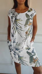 Marilyn Collection | Women's Dress with Soft Fabric & Round Neck | Versatile Summer Style for All-Day Comfort
