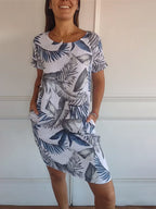 Marilyn Collection | Women's Dress with Soft Fabric & Round Neck | Versatile Summer Style for All-Day Comfort