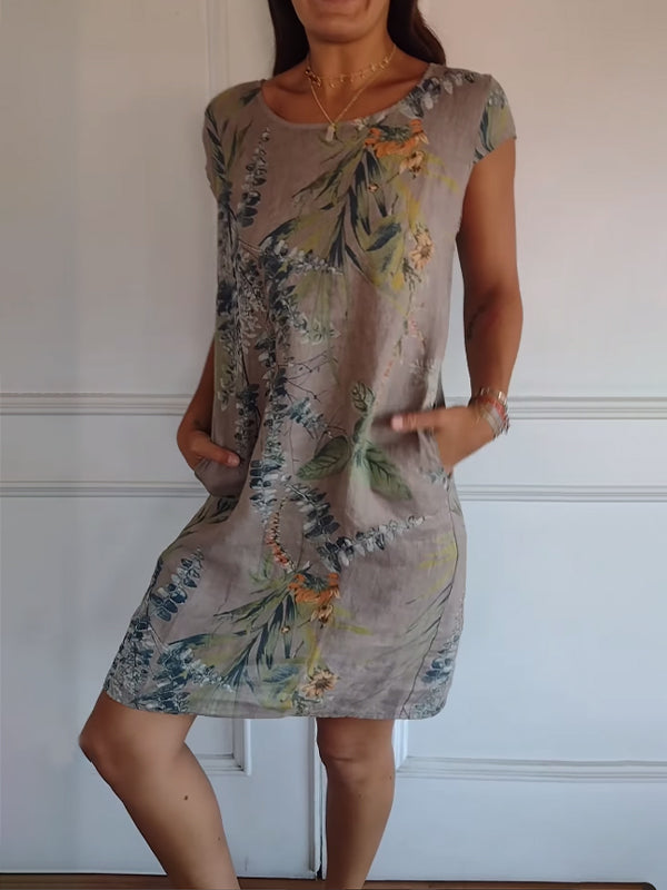 Marilyn Collection | Women's Dress with Soft Fabric & Round Neck | Versatile Summer Style for All-Day Comfort