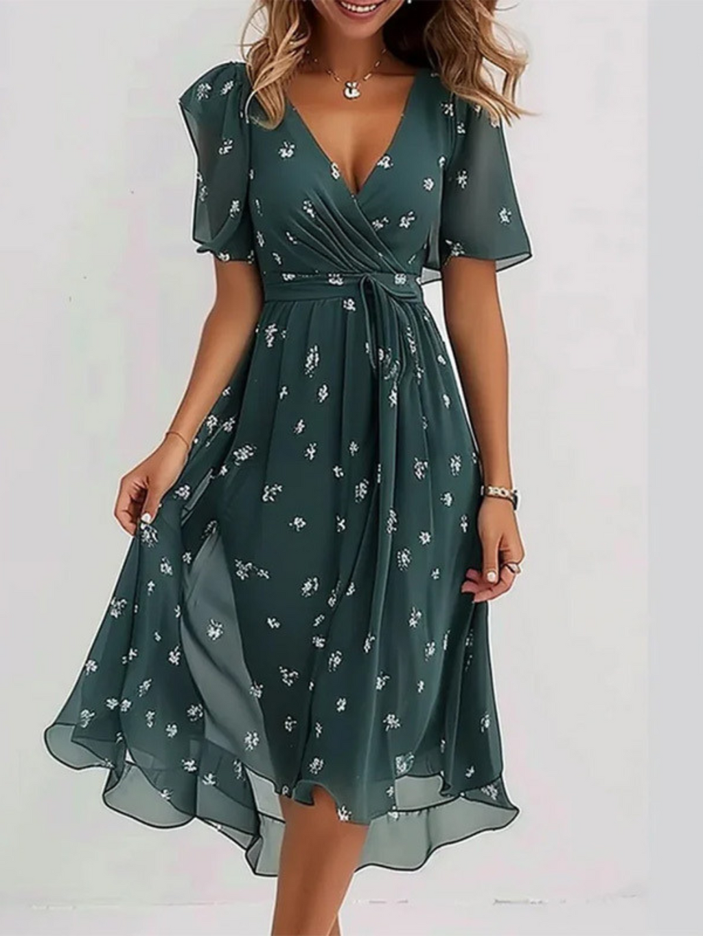 Matilda | Women's Summer Dress with Belly Cover | Flattering Fit for Effortless Boho Style