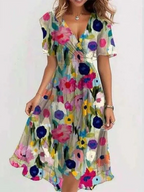 Matilda | Women's Summer Dress with Belly Cover | Flattering Fit for Effortless Boho Style