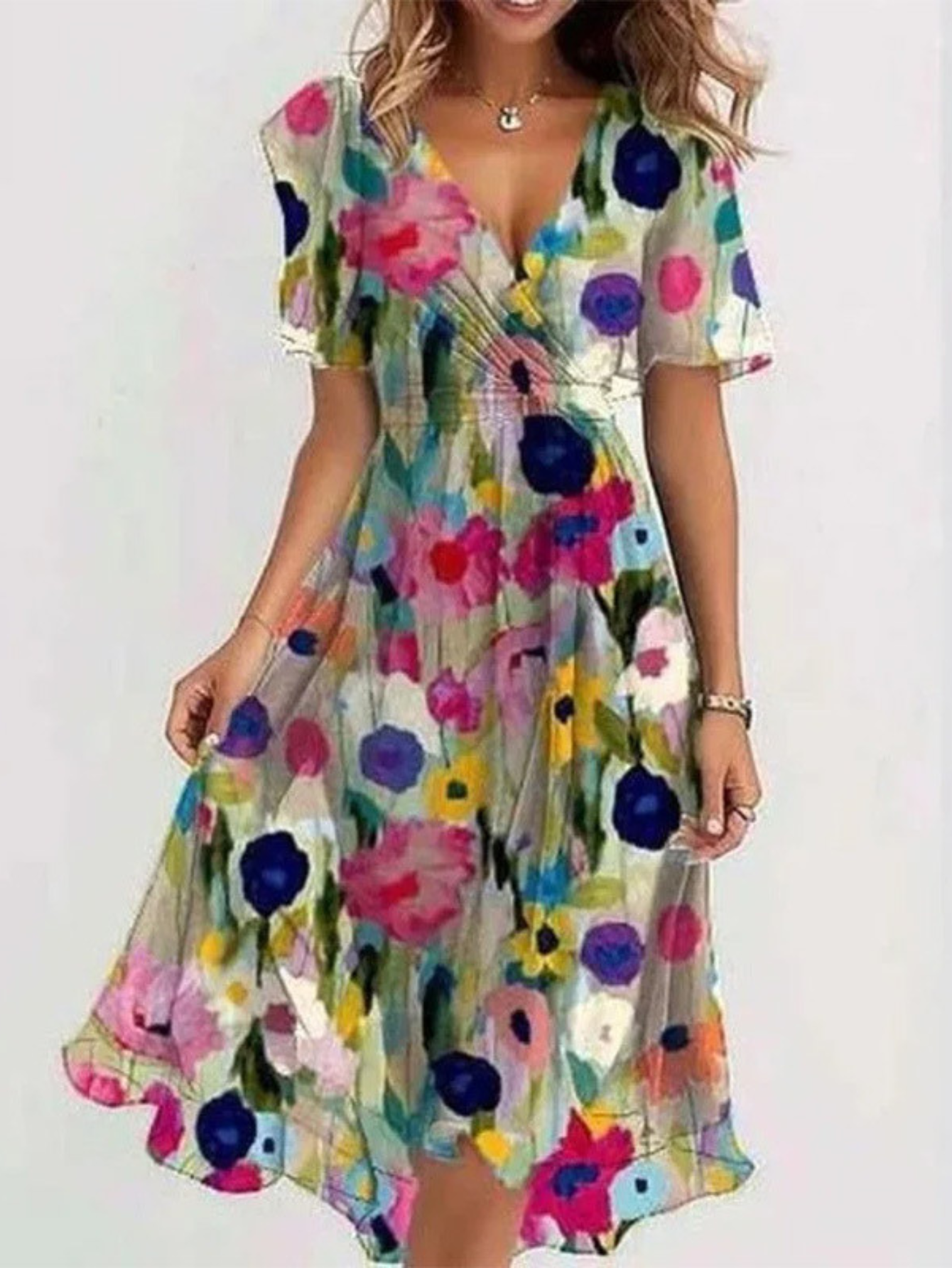 Matilda | Women's Summer Dress with Belly Cover | Flattering Fit for Effortless Boho Style