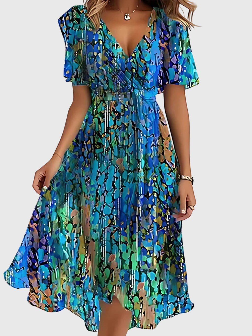 Matilda | Women's Summer Dress with Belly Cover | Flattering Fit for Effortless Boho Style