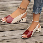 Melanie | Women's Sandals with Padded Insole & Block Heel | Chic Footwear for All-Day Comfort