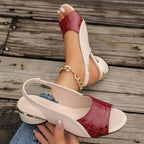 Melanie | Women's Sandals with Padded Insole & Block Heel | Chic Footwear for All-Day Comfort