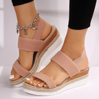 Melyora | Women's Platform Sandals with Elastic Straps | Lightweight Comfort for Everyday Wear 5