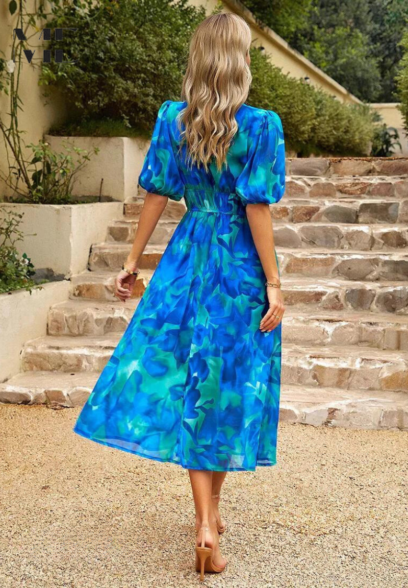 Monica Collection | Women's Floral Dress with Lightweight Comfort | Elegant Style for Effortless Charm