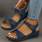 Nina Collection | Orthopedic Sandals for Women with Wedge Heel & Adjustable Straps | All-Day Comfort and Support