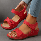 Nina Collection | Orthopedic Sandals for Women with Wedge Heel & Adjustable Straps | All-Day Comfort and Support