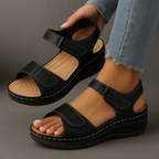 Nina Collection | Orthopedic Sandals for Women with Wedge Heel & Adjustable Straps | All-Day Comfort and Support