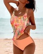 Norma Collection | Plus Size Tankini Swimsuit with High-Waisted Bottoms | Flattering Fit for Confident Summer Style