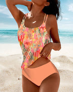 Norma Collection | Plus Size Tankini Swimsuit with High-Waisted Bottoms | Flattering Fit for Confident Summer Style