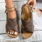 Olive Collection | Women's Platform Sandals with Cushioned Wedge | Stylish Comfort for All-Day Wear
