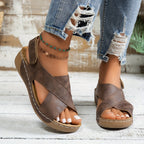 Olive Collection | Women's Platform Sandals with Cushioned Wedge | Stylish Comfort for All-Day Wear