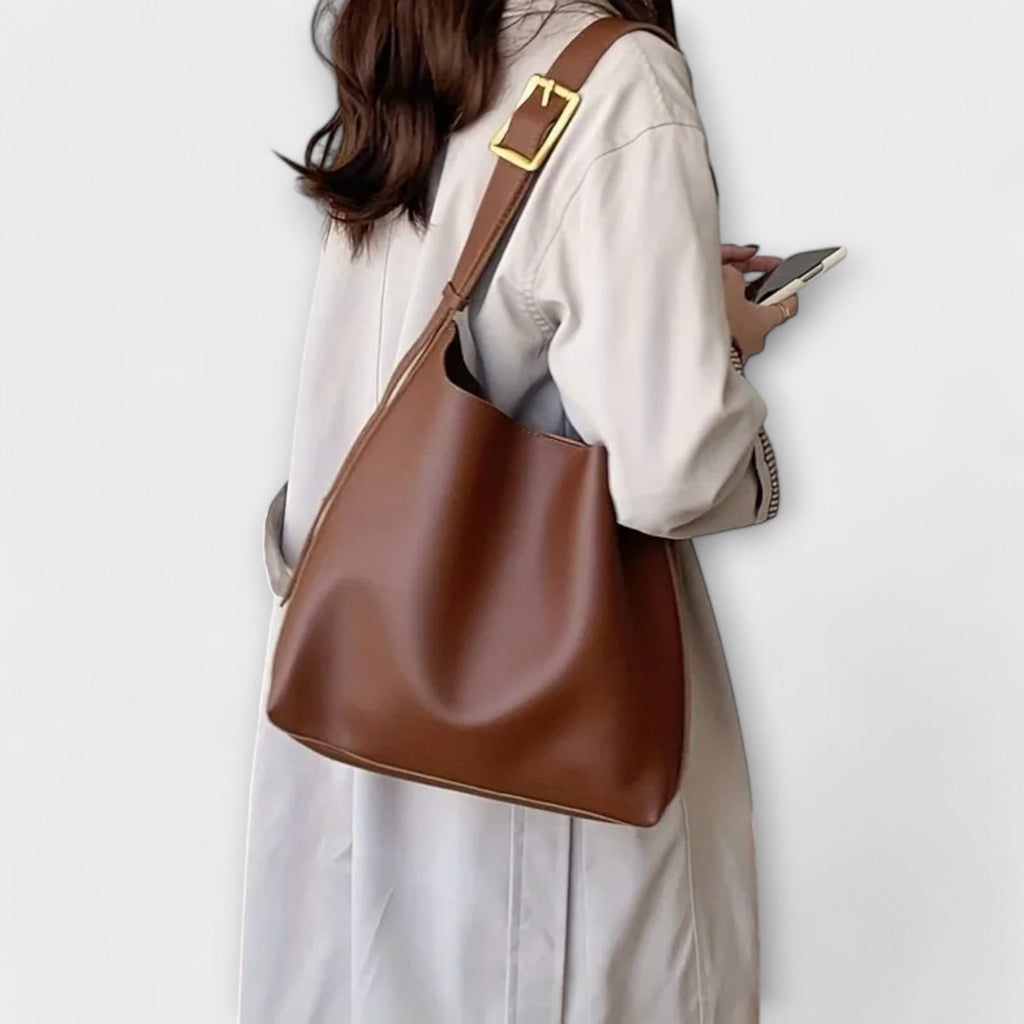 Olivia Collection | Elegant Shoulder Bag for Women with Wide Strap | Timeless Leather Design for Everyday Use 1