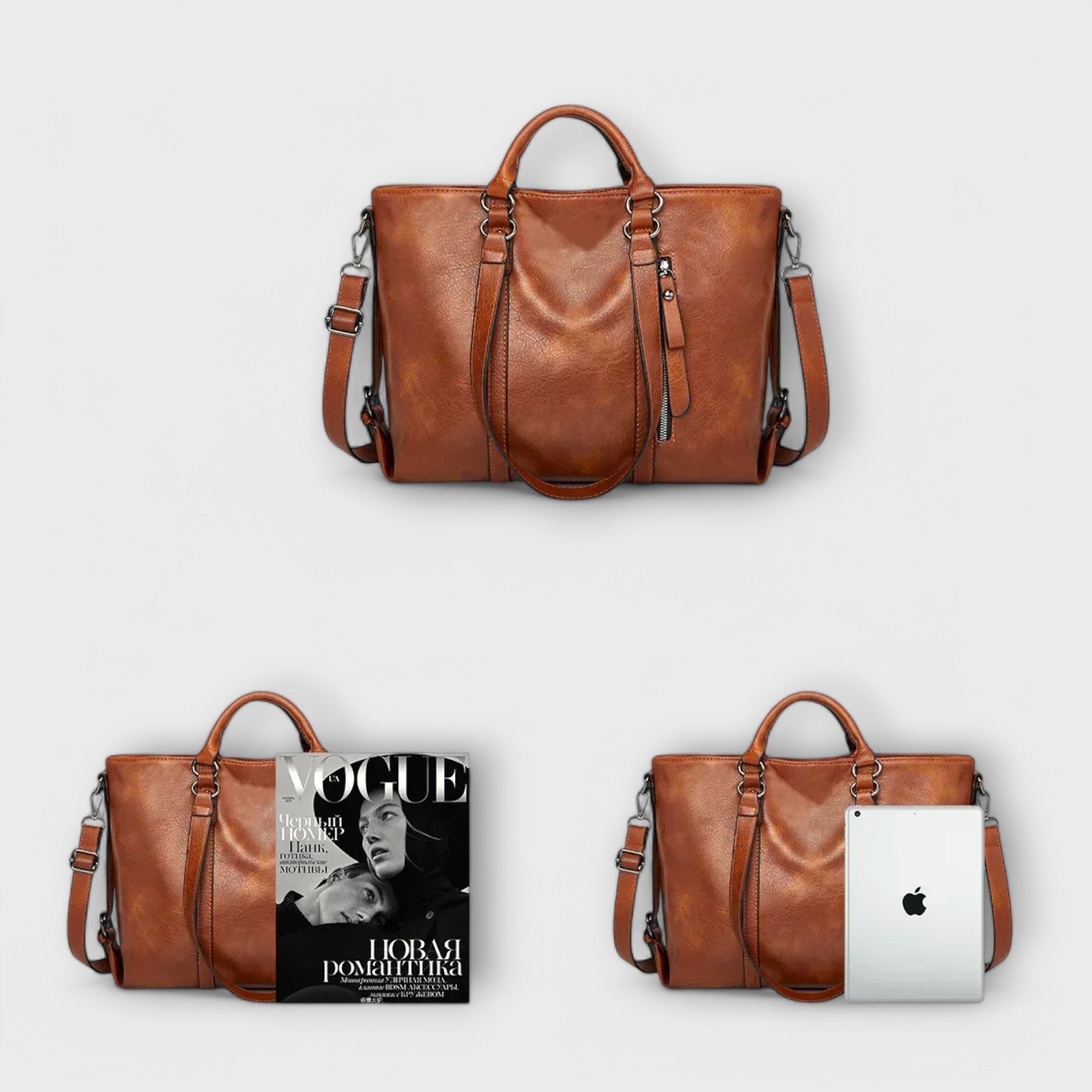 Olivia Collection | Large Leather Tote Bag with Spacious Design | Elegant Accessory for Everyday Use 5