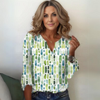Olivia | Women's Top with Breathable Silk Cotton Fabric | Elegant Blouse for Effortless Style 0