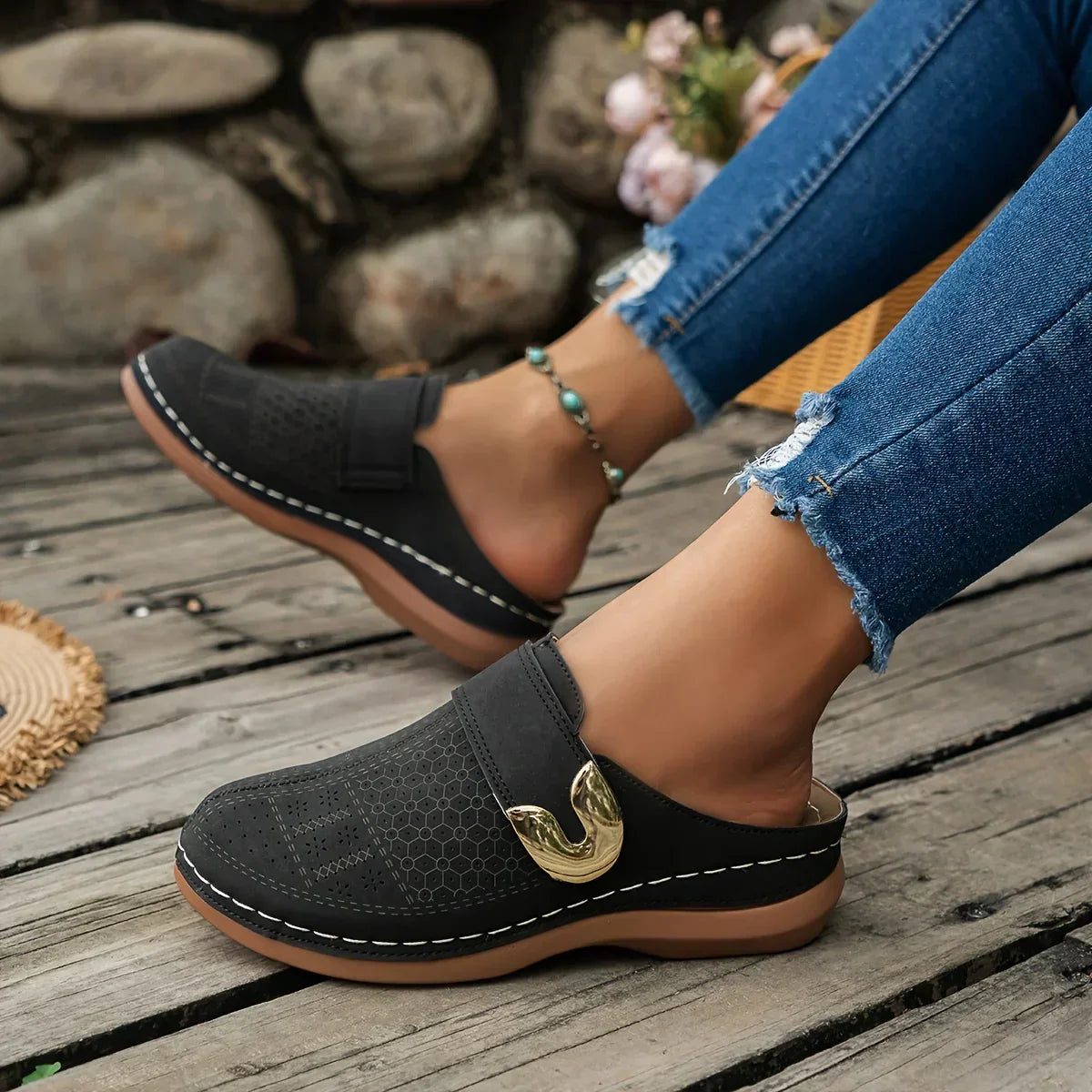 Ophelia | Women's Sandals with Adjustable Wedge & Cushioned Insole | Stylish Comfort for All-Day Wear