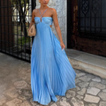Orchid Collection | Women's Halter Maxi Dress with Flowing Silhouette | Elegant Summer Wear for Day and Evening Events