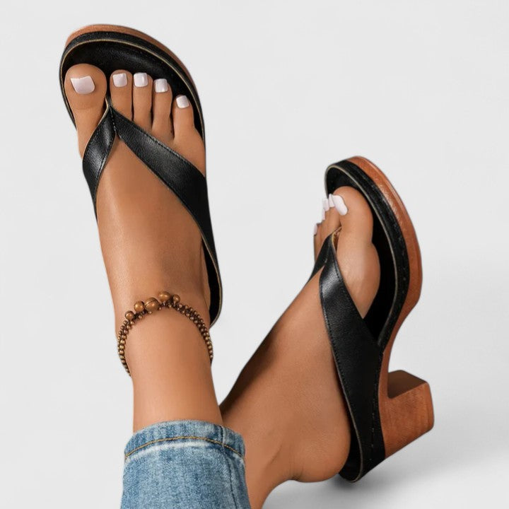 Orthopedic Heels | Ergonomic Footbed with Shock-Absorbing Sole | Stylish Comfort for All-Day Wear