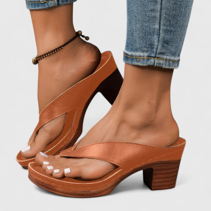 Orthopedic Heels | Ergonomic Footbed with Shock-Absorbing Sole | Stylish Comfort for All-Day Wear