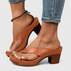 Orthopedic Heels | Ergonomic Footbed with Shock-Absorbing Sole | Stylish Comfort for All-Day Wear