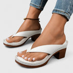 Orthopedic Heels | Ergonomic Footbed with Shock-Absorbing Sole | Stylish Comfort for All-Day Wear