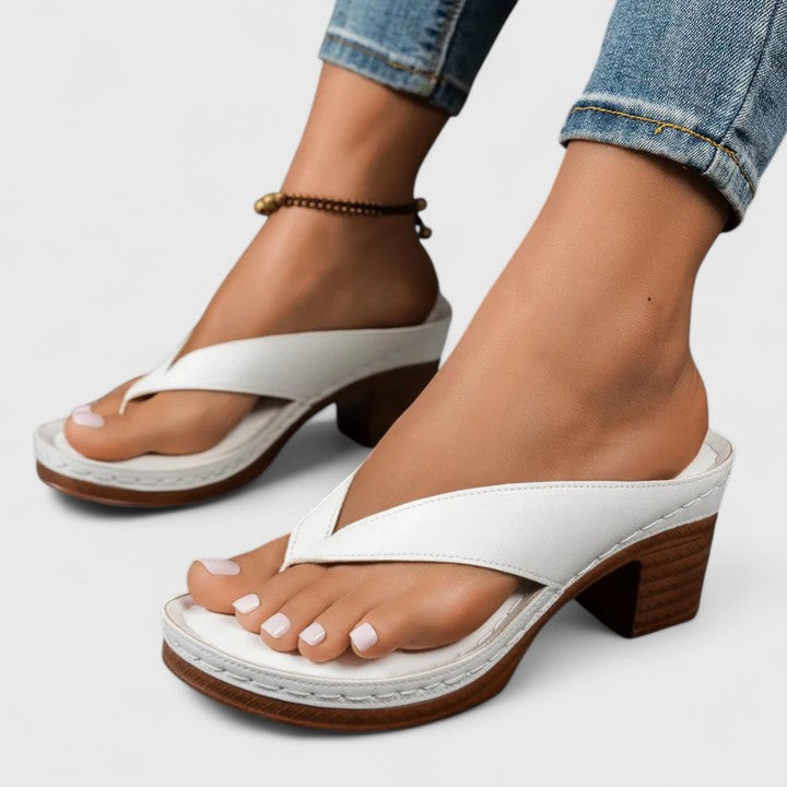 Orthopedic Heels | Ergonomic Footbed with Shock-Absorbing Sole | Stylish Comfort for All-Day Wear