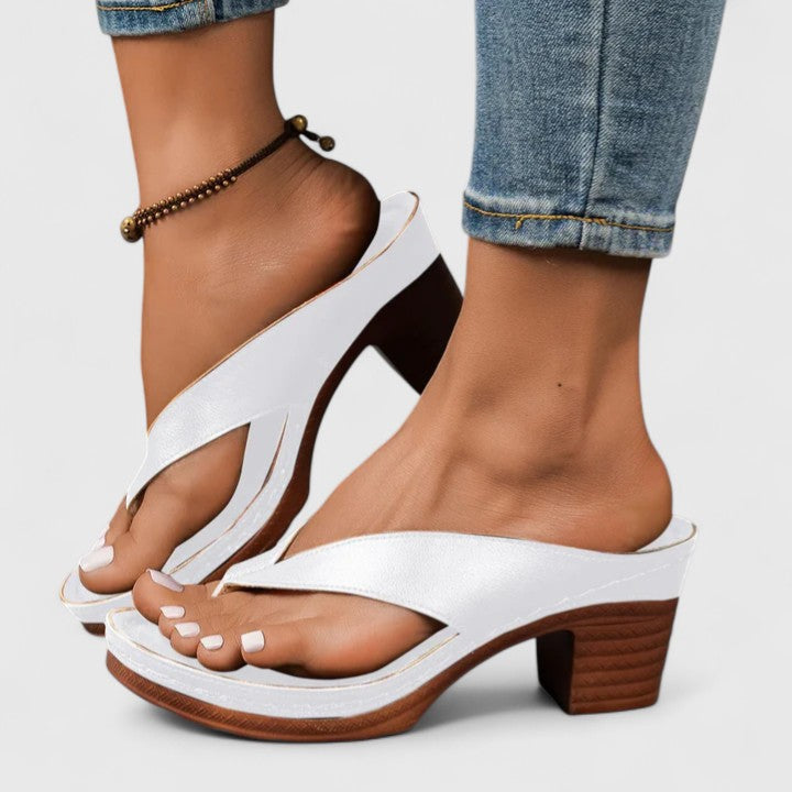 Orthopedic Heels | Ergonomic Footbed with Shock-Absorbing Sole | Stylish Comfort for All-Day Wear