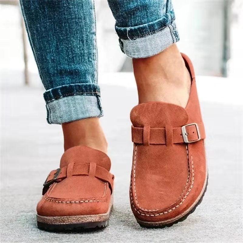 Orthopedic Slip-On Shoes with Ergonomic Fit & Adjustable Strap for All-Day Comfort
