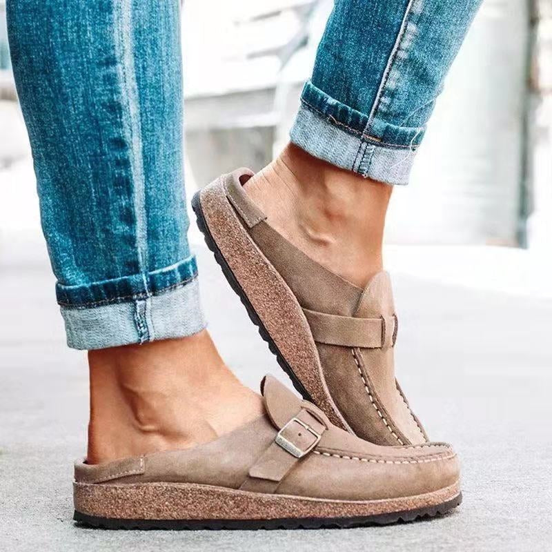 Orthopedic Slip-On Shoes with Ergonomic Fit & Adjustable Strap for All-Day Comfort