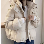 Oversized Black Puffer Jacket for Women - Waterproof Winter Coat with Hood 1