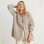 Oversized Women's Knit Cardigan Sweater for Cozy Layering and Comfort 9