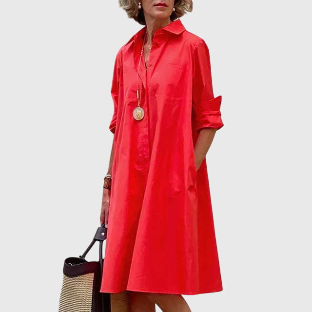 Paige Collection | Casual Dress with Pockets & Relaxed Fit | Effortless Style for Everyday Wear