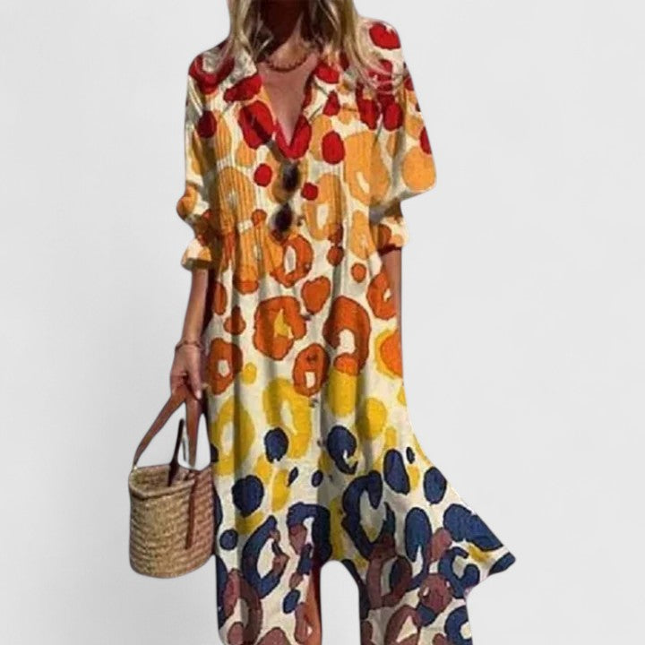 Paula Collection | Women's Dress with Vibrant Colors | Flattering Fit for Effortless Style 3