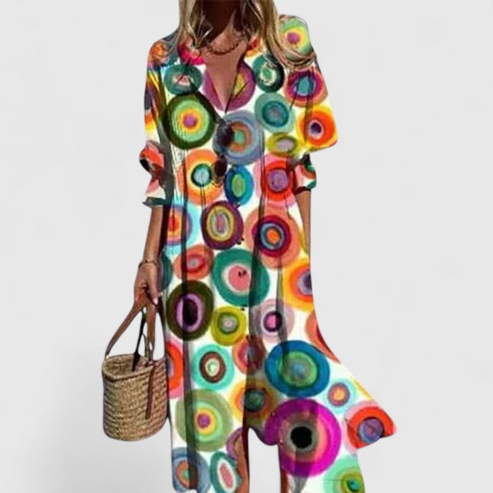 Paula Collection | Women's Dress with Vibrant Colors | Flattering Fit for Effortless Style 6