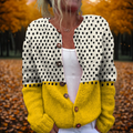 Polka Dots Cardigan Sweater with Soft Breathable Knit | Stylish Layer for Autumn Comfort 0