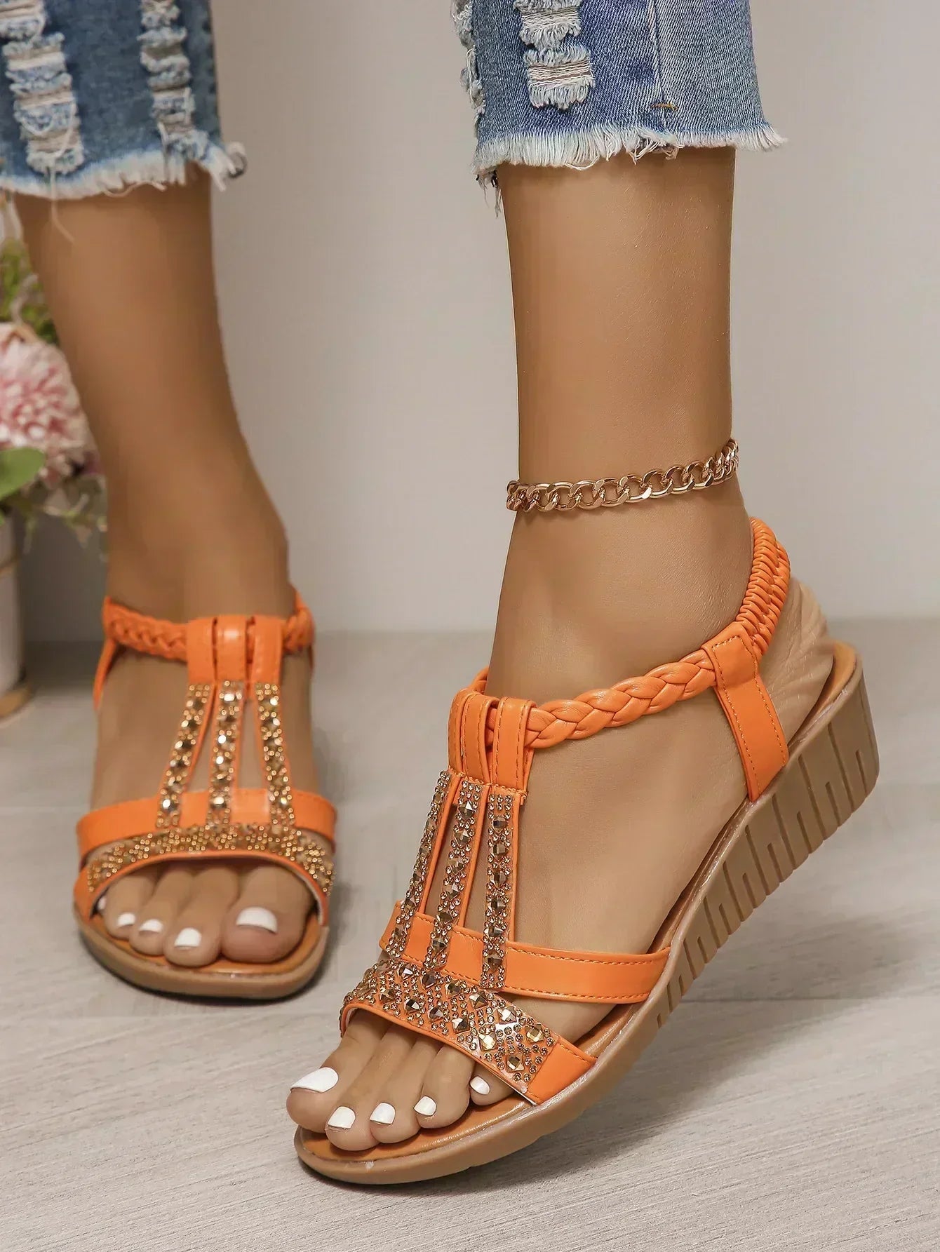Priscilla Collection | Women's Sandals with Adjustable Straps & Soft Cushioning | Stylish Comfort for All-Day Wear