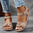 Rae | Women's Platform Wedge Sandals with Cushioned Footbed | Adjustable Strap for All-Day Comfort