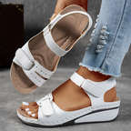 Rae | Women's Platform Wedge Sandals with Cushioned Footbed | Adjustable Strap for All-Day Comfort