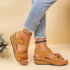 Rae | Women's Platform Wedge Sandals with Cushioned Footbed | Adjustable Strap for All-Day Comfort