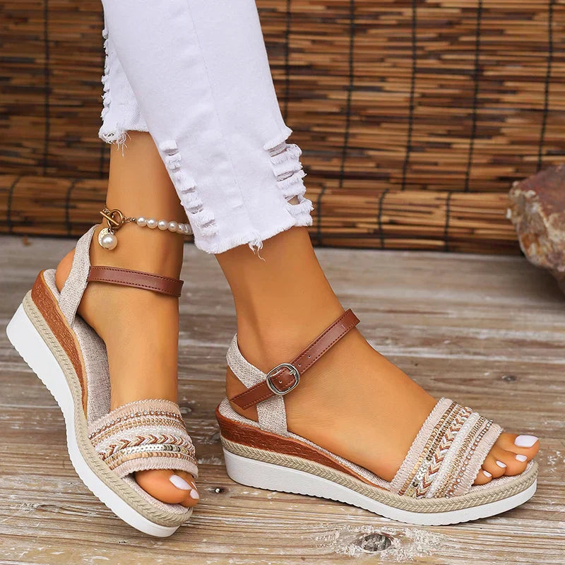 Raven Collection | Women's Sandals with Adjustable Straps & Cushioned Soles | Lightweight Comfort for Summer Style