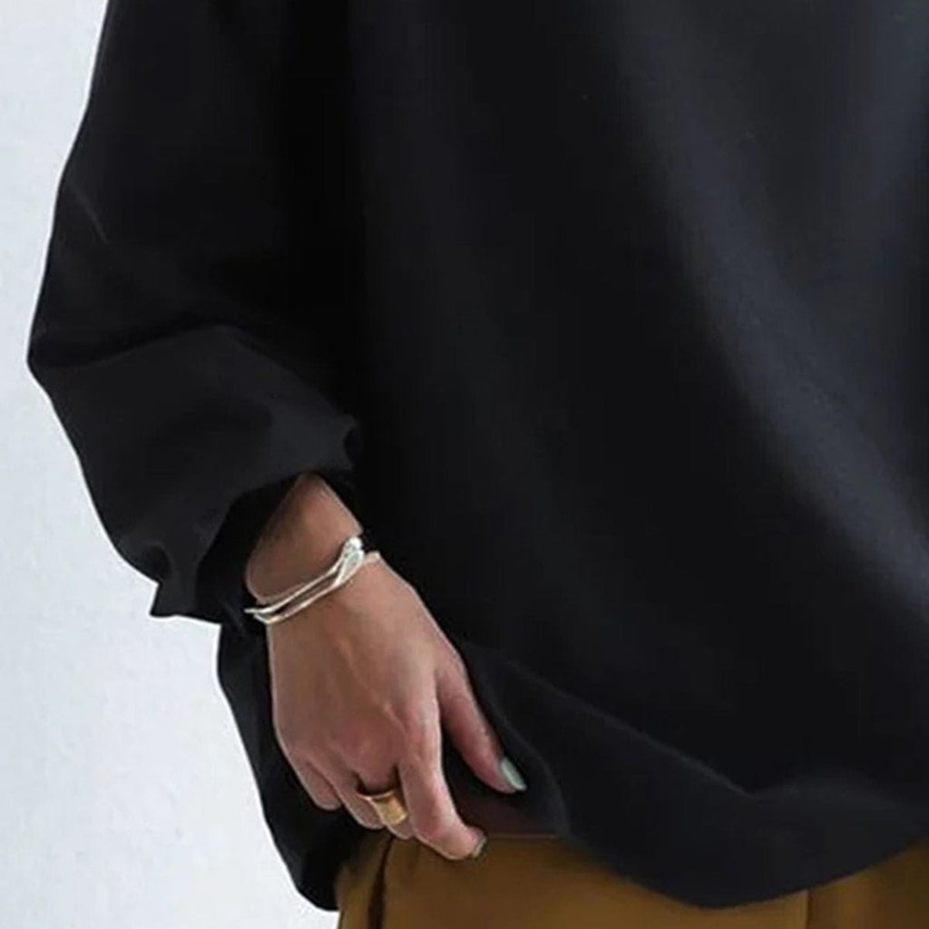 Renli Collection | Women's Top with High Neck Design & Relaxed Fit | Chic Blouse for Effortless Elegance 7