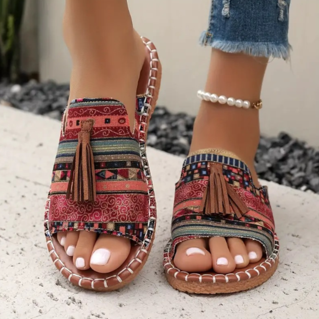 Robin Collection | Flat Sandals Women with Cloud-Soft Footbeds | Vibrant Style for All-Day Comfort