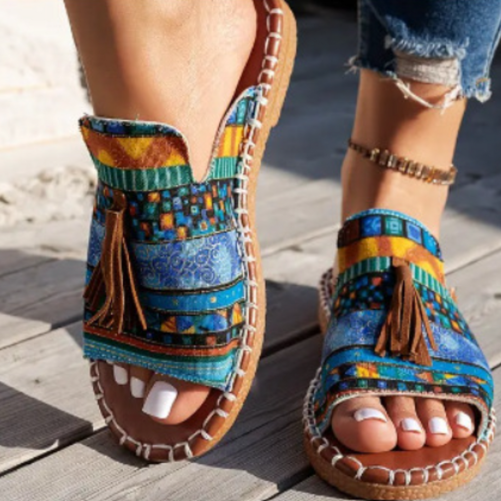 Robin Collection | Flat Sandals Women with Cloud-Soft Footbeds | Vibrant Style for All-Day Comfort