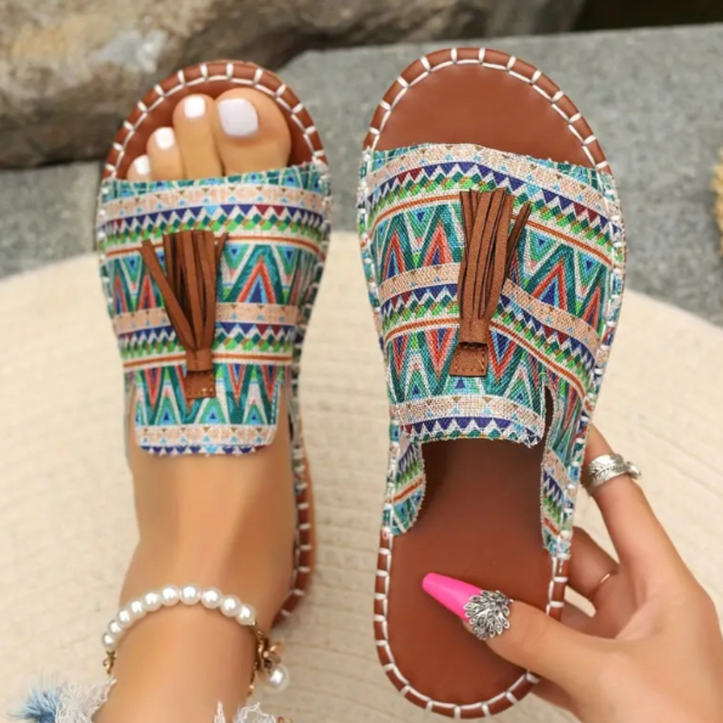 Robin Collection | Flat Sandals Women with Cloud-Soft Footbeds | Vibrant Style for All-Day Comfort