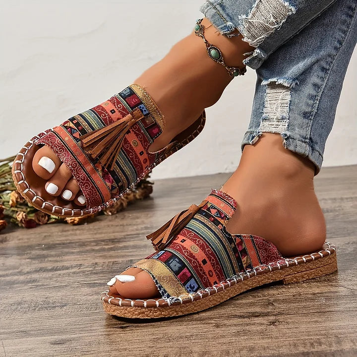 Robin Collection | Flat Sandals Women with Cloud-Soft Footbeds | Vibrant Style for All-Day Comfort