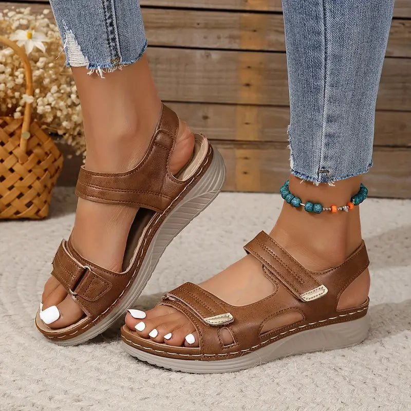 Rue Collection | Women's Sandals with Orthopedic Cushioning | Adjustable Comfort for Everyday Wear